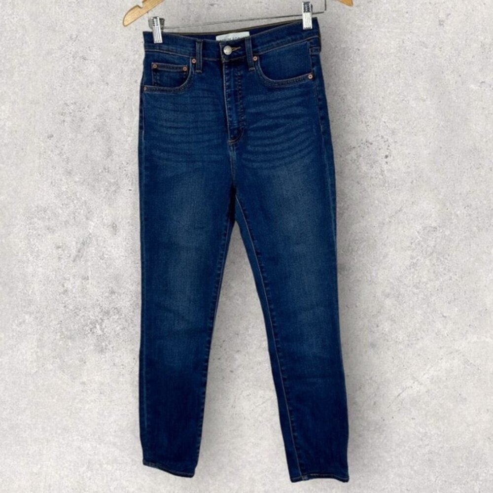 Aritzia Denim Forum The Lola High Rise Skinny Jeans Size 27 Lyocell Stretch Blue - Picture 6 of 15